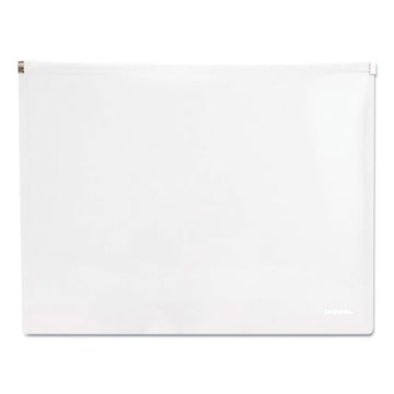 Poppin Poly Zip Folio, Letter Size, Clear, 3-pack freeshipping - TVN Wholesale